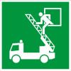 Emergency Exit Escape Route Sign Sticker view 1