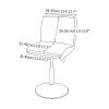 AQIGR 4-Pack Bar Stool Slipcovers with Low Backrest Covers, Stretch, Color #24 view 2