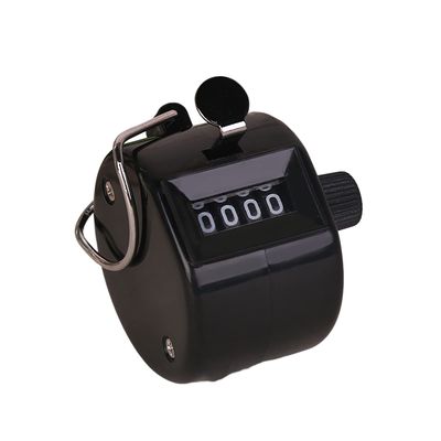 Lamphle 4-Digit Mechanical Hand Tally Counter, Black