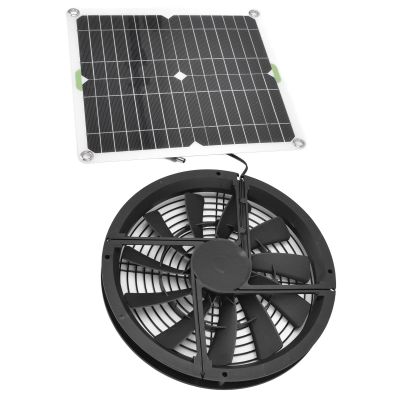 VBESTLIFE Solar Panel Fan, 3,000 RPM, Waterproof