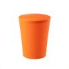 TOMYEUS Kitchen Trash Can with Lid, Push-Top, Large Capacity, Orange view 1