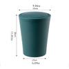 TOMYEUS Kitchen Trash Can with Lid, Push-Top, Large Capacity, Orange view 2