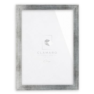 CLAMARO Collage Picture Frame, Brushed Silver, MDF, 85 x 37 cm