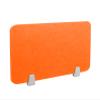 Icegrey Freestanding Felt Acoustic Desk Divider, Orange, 120 x 30 cm view 1