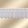 DSD Design-Studio Drechsler Devina Brown Café Curtain with Effect-Band Embroidery, Plauen Lace, 35 x 112 cm view 2