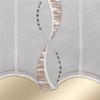 DSD Design-Studio Drechsler Devina Brown Café Curtain with Effect-Band Embroidery, Plauen Lace, 35 x 112 cm view 3