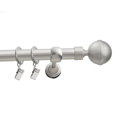Fenster DEKOR Matte Steel Curtain Rod, 300 cm, Kula Lux