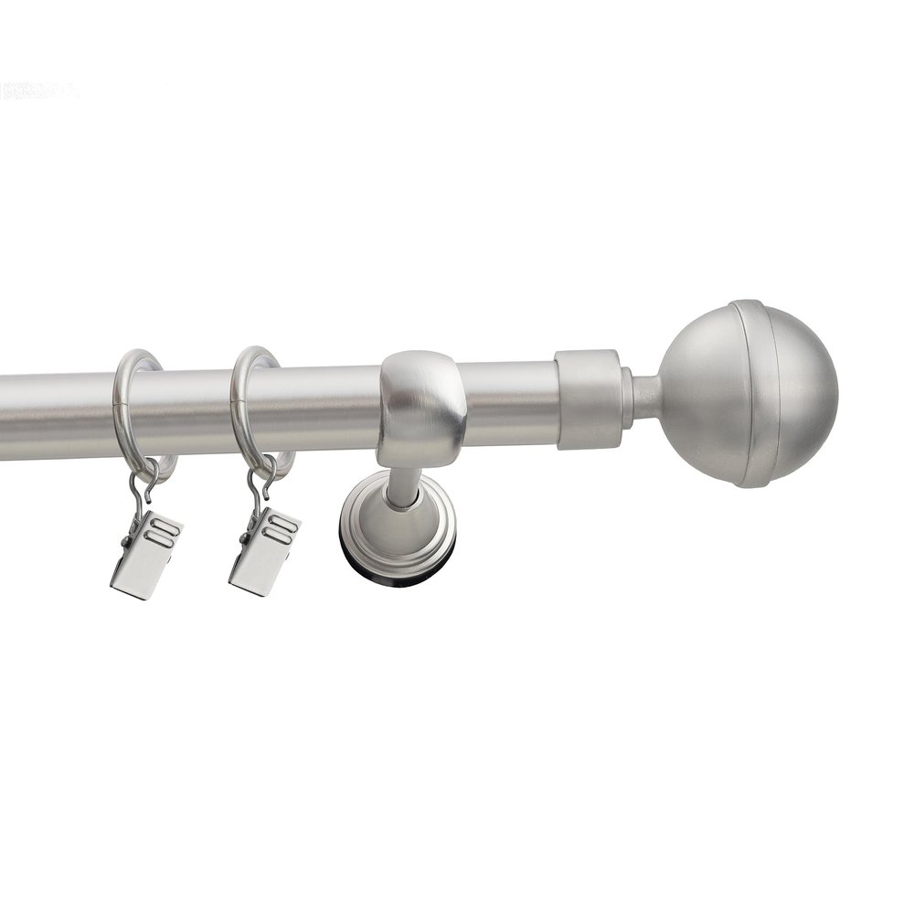 Fenster DEKOR Matte Steel Curtain Rod, 300 cm, Kula Lux