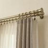 Fenster DEKOR Antique Gold Curtain Rod, 200 cm, Elegant Modern Double Rod with Selectable Spiral Finial view 4