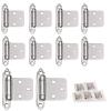 GDFYMI Brushed Nickel Semi-Concealed Self-Closing Cabinet Hinges, 10-Pack view 1