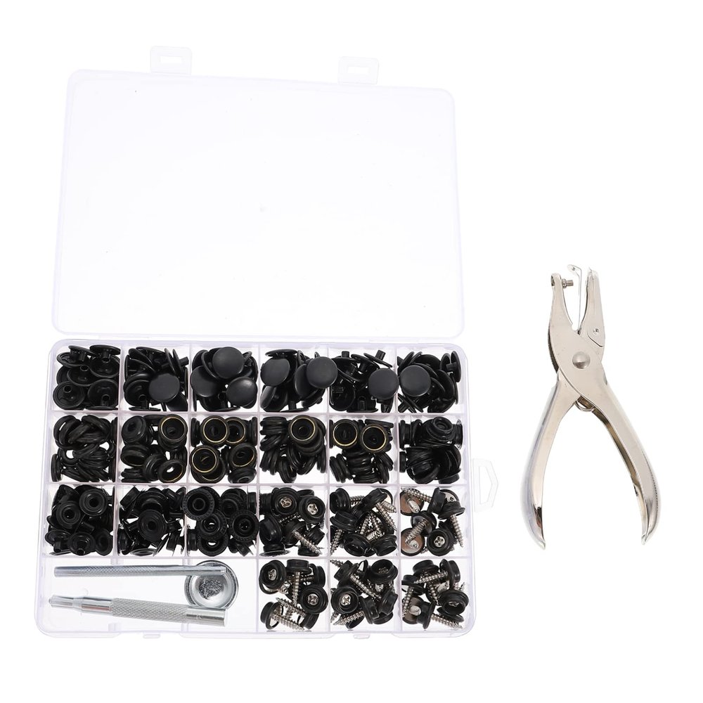 Ciieeo Metal Snap Fastener Screws and Installation Tool for Canvas