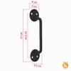 MORIA DESIGN 17 cm Black Door Handle – Decorative Hinge Handle for Sliding Doors, Garden Gates, Tool Sheds, Playhouses and Garden Smokehouses view 3