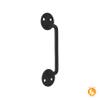 MORIA DESIGN 17 cm Black Door Handle – Decorative Hinge Handle for Sliding Doors, Garden Gates, Tool Sheds, Playhouses and Garden Smokehouses view 4