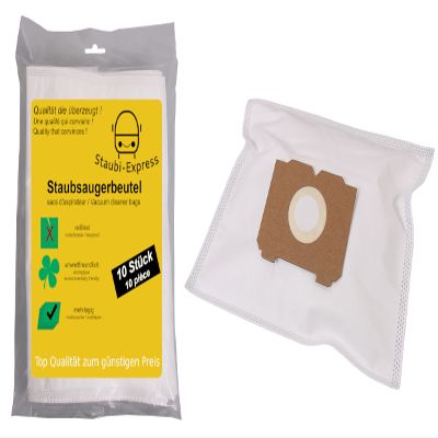 Staubi-Express 10-Pack Vacuum Cleaner Bags Compatible with AEG 61Ekw01 and Vampyr Type 61Ekw01, with Microfilter