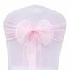 AILIFE 50-Piece Organza Chair Sashes with Bow Knots for Wedding and Event Decor view 4
