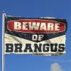 CakJuice Funny Flag for College Dorms, Girls, Beware of Brangus, 152 x 244 cm view 2