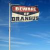 CakJuice Funny Flag for College Dorms, Girls, Beware of Brangus, 152 x 244 cm view 4