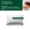 Hanskruchen Premium de Luxe Down Pillow 60 x 90 cm, Made in Germany, 100% Cotton, 3-Chamber Pillow for Allergy Sufferers (1-Pack) view 2