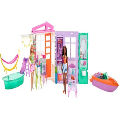 Barbie Summer House Vacation Playset for Girls Ages 3 and Up