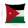 Jordan Decorative Pillow Cover, French Chic, National Flag Design, Cotton Linen, 45.7 x 45.7 cm view 2