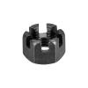 sourcing map 10-Pack Carbon Steel Slotted Hex Nuts, M12 x 1.5 mm view 4