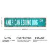 Customized American Eskimo Dog Vintage Metal Wall Sign view 2