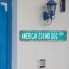 Customized American Eskimo Dog Vintage Metal Wall Sign view 3