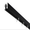 DcoProfi 2-Track Rectangular Curtain Track Set, Black/Chrome, 320 cm view 1
