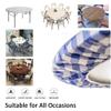 Chickwin Round Waterproof Washable Tablecloth with Elastic Edge, 180 cm (for 160–170 cm Tables) view 4