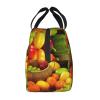 Fresh Vegetables and Fruits Print Insulated Lunch Tote Bag view 3