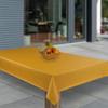 laro Washable PVC Oilcloth Tablecloth, Yellow Orange Fasen Linen Look, 140 x 500 view 1