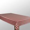 laro Washable PVC Oilcloth Tablecloth, Red and White Check, 140 x 500 cm view 3