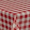 laro Washable PVC Oilcloth Tablecloth, Red and White Check, 140 x 500 cm view 4