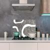 MuchoWow Kitchen Backsplash Aluminum Poster 100 x 50 cm, Abstract Minimalist Design view 4