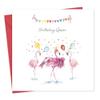 Twizler Flamingo Birthday Queen Birthday Card – Happy Birthday Card for Her view 1