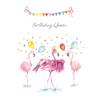 Twizler Flamingo Birthday Queen Birthday Card – Happy Birthday Card for Her view 2