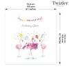 Twizler Flamingo Birthday Queen Birthday Card – Happy Birthday Card for Her view 3