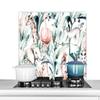 MuchoWow Kitchen Splashback, Aluminum Wall Panel, Watercolor Jungle Animals and Plants, 90 × 60 cm view 1