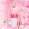 PUYYDS Re:Zero Anime Cosplay Ram Rem Sakura Kimono Maid Outfit for Women view 2