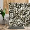 70 x 70 in Leopard Taupe Polyester Shower Curtain with 12 Rings view 1
