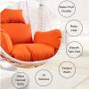 Yadlan Waterproof Egg Chair Cushion Cover with Zipper, White view 4