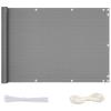 Redfire Balcony Privacy Screen 75 x 350 cm, Light Gray view 1