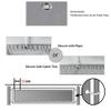 Redfire Balcony Privacy Screen 75 x 350 cm, Light Gray view 4