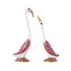 Aport Presents Loving White Meenakari Metal Swan Pair Figurine (8 x 3 x 18 cm) #Aport-311 view 2