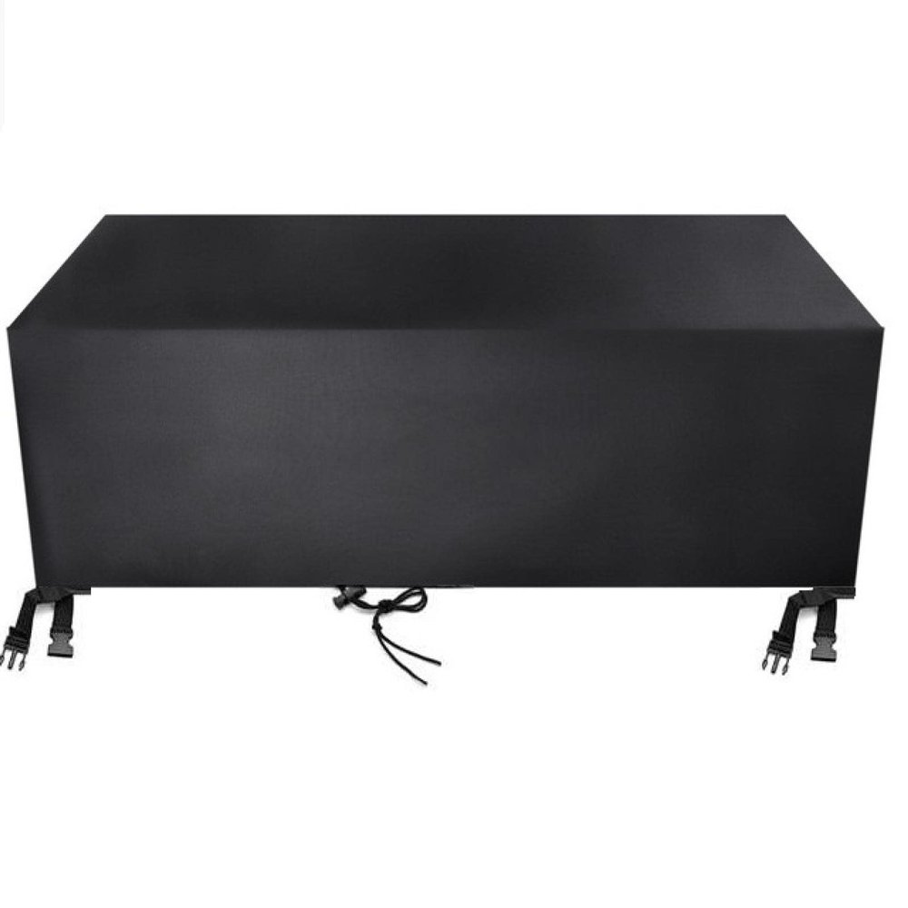 Garden Furniture Cover 170 x 140 x 75 cm, 420D Oxford, Waterproof, UV-Resistant, Black – for Lyra+ Extendable Table with 2/4/6 Chairs