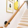 FALIYORS Non-Slip Wooden Handrail for Indoor Stairs view 1