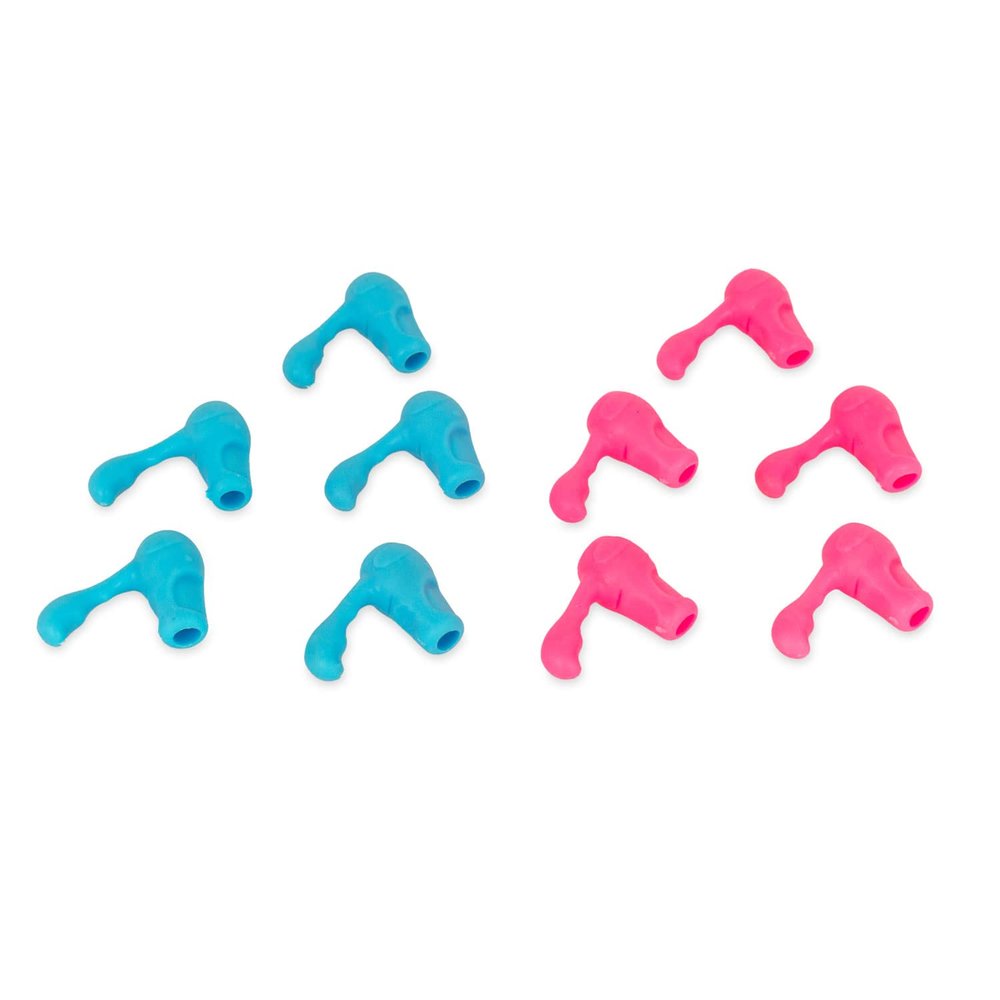Writing Aid/Grip Thickener | Child | Mixed Pack | 5 Pink, 5 Light Blue