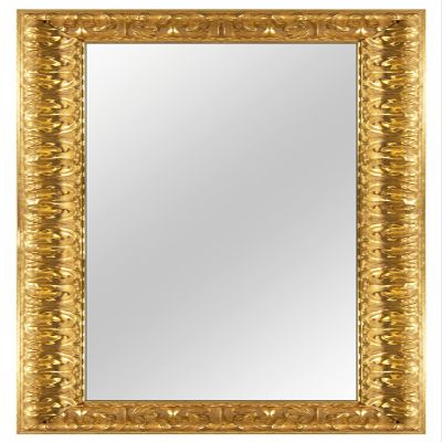Online-GalleryKing Wall Mirror, Custom Size 80 x 70 cm, Gold Baroque Shabby Vintage, for Entryway, Bathroom, Living Room or Bedroom, OGK-EH16