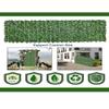 Artificial Hedge Garden Fence Privacy Screen with Leaves, Raised Decorative Design (1.5 x 11 m / 4.92 x 36.09 ft) view 4