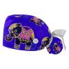 CHENZZZZ Work Caps, 2-Pack, Tie-Back Bouffant Turban Caps with Buttons and Sweatband, Fox, Multicolor 7, One Size view 1